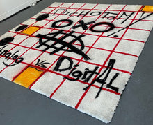 Load image into Gallery viewer, Dichotomy Analog vs Digital Rug (Mixed Media) by Anthony Sims
